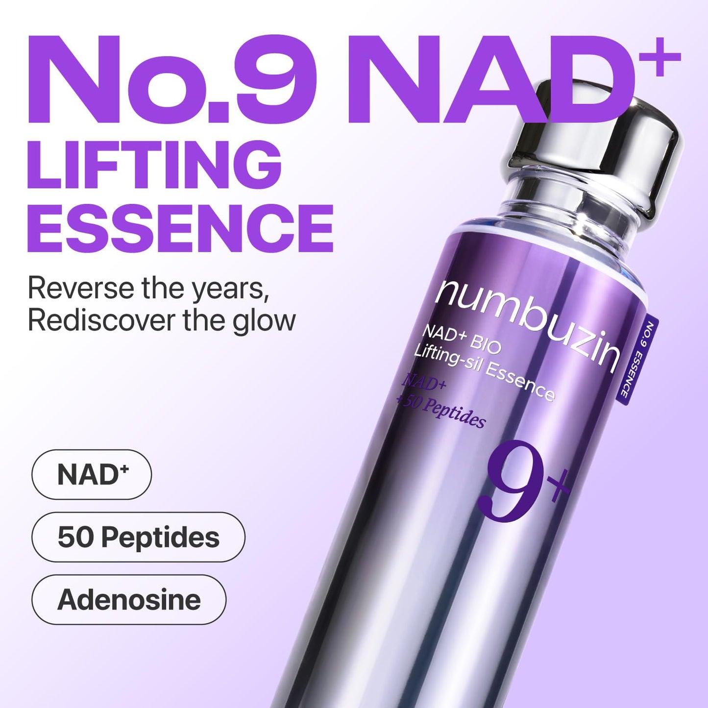 numbuzin No.9 NAD+ BIO Lifting-sil Essence – Firming & Radiance Boost