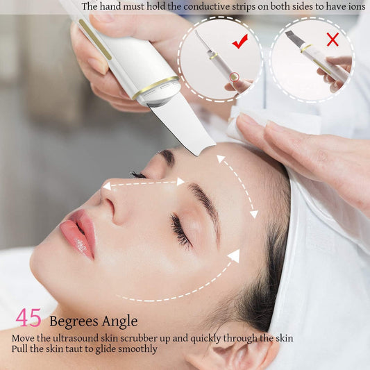 Ultrasonic Skin Scrubber & Face Lifting Device