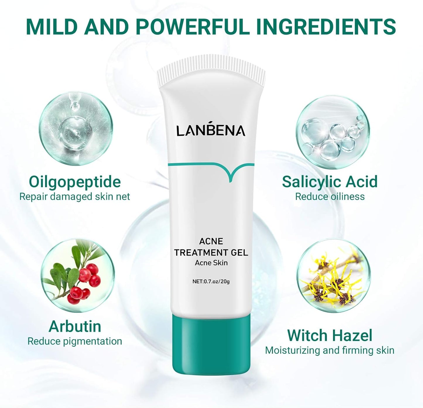 Lanbena Acne Treatment Gel – Clear, Calm & Restore
