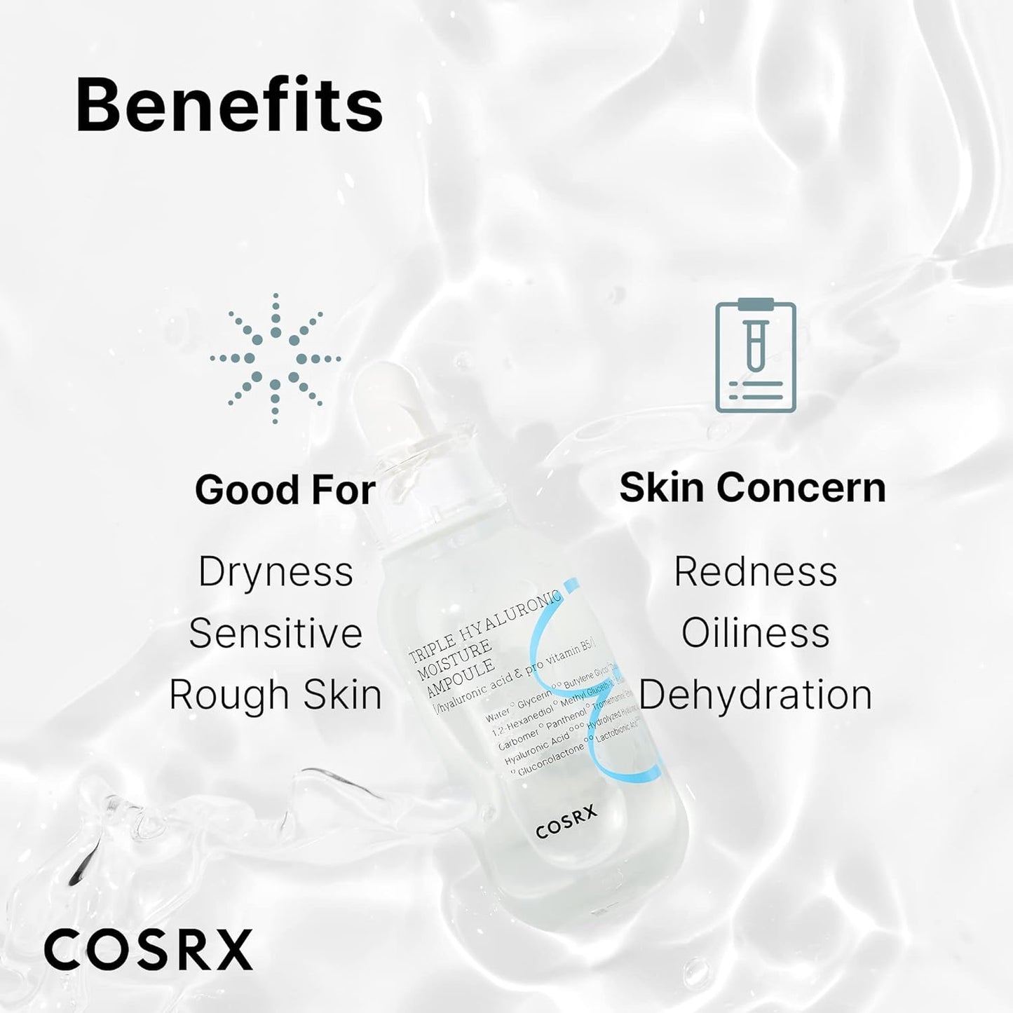 COSRX Triple Hyaluronic Moisture Ampoule – Deep, Lasting Hydration