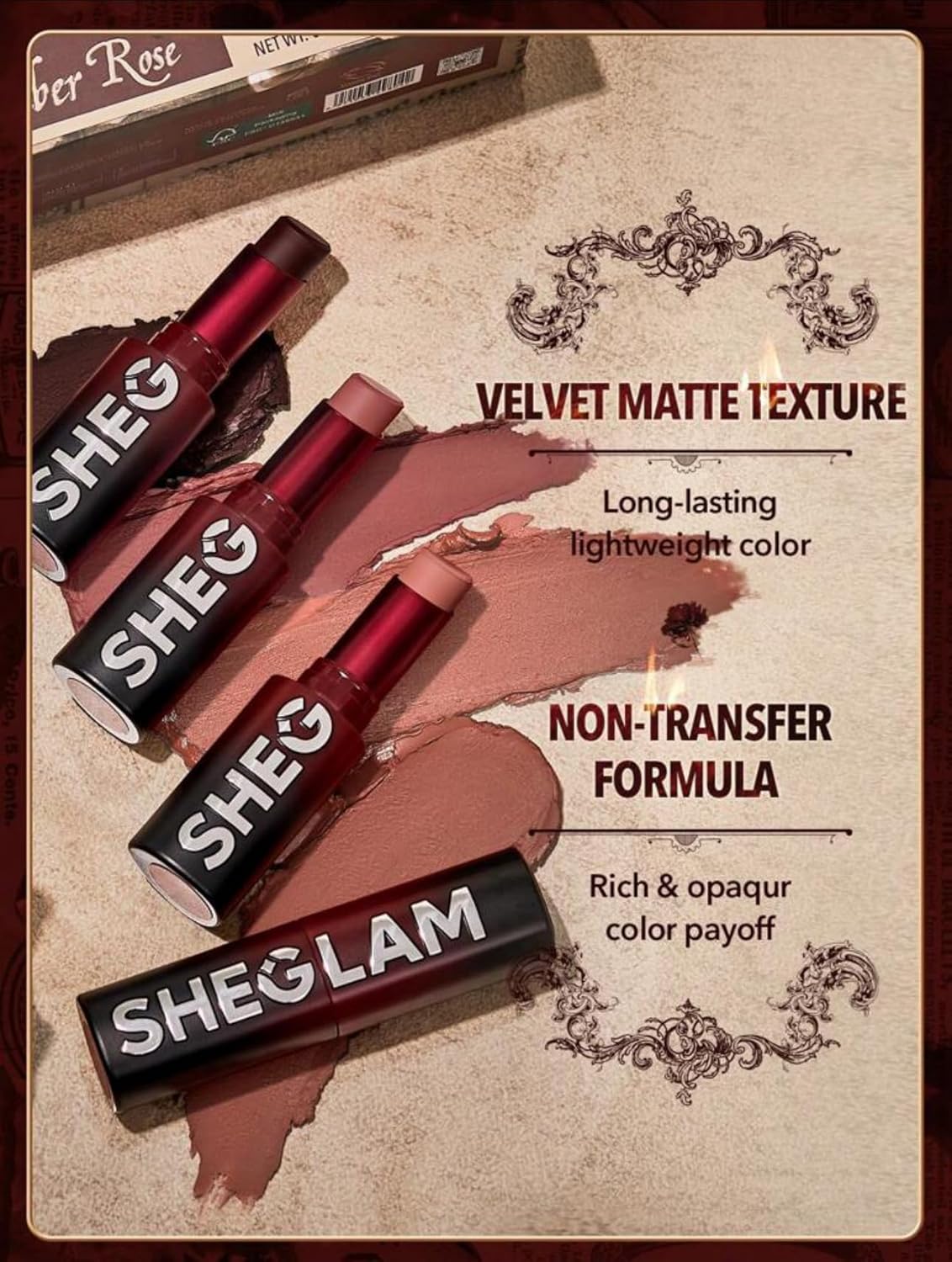 SHEGLAM Dynamatte Boom Long-Lasting Matte Lipstick – Set of 6