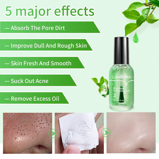 LANBENA Blackhead Remover Mask – 2 in 1 Green Tea Oil (100 pcs)