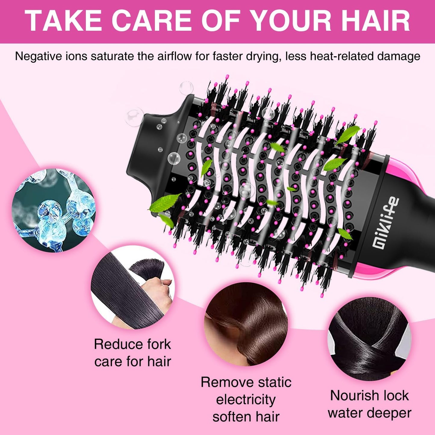 Hair Blower Brush – Dry, Style & Shine in One Step