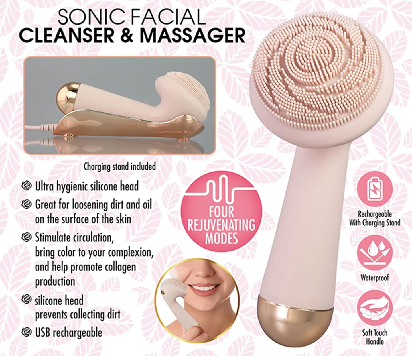 Silicone Facial Cleansing Brush Face Scrubber – Gentle, Deep & Hygienic Cleansing
