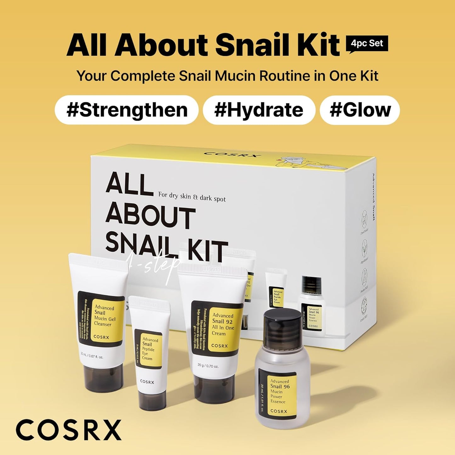 COSRX – All About Snail Kit – Hydration, Repair & Radiance