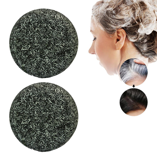 East Moon Black Soap – Grey Coverage Bar Soap – Cleanse, Nourish & Cover Naturally