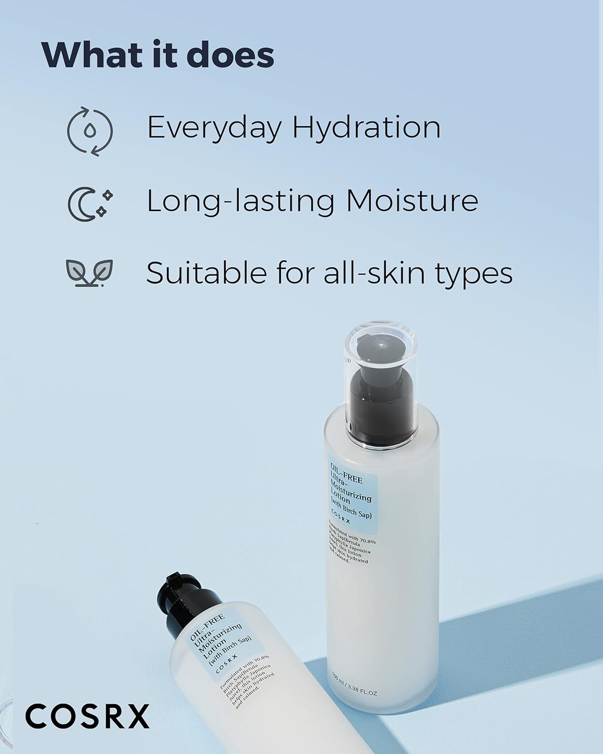 COSRX Oil-Free Ultra-Moisturizing Lotion (with Birch Sap) – 100 ml