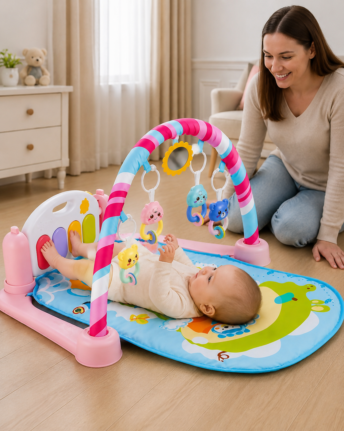 Musical Piano Baby Play Gym