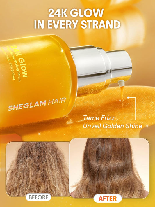 SHEGLAM Hair 24K Glow – Shine, Smooth & Protect