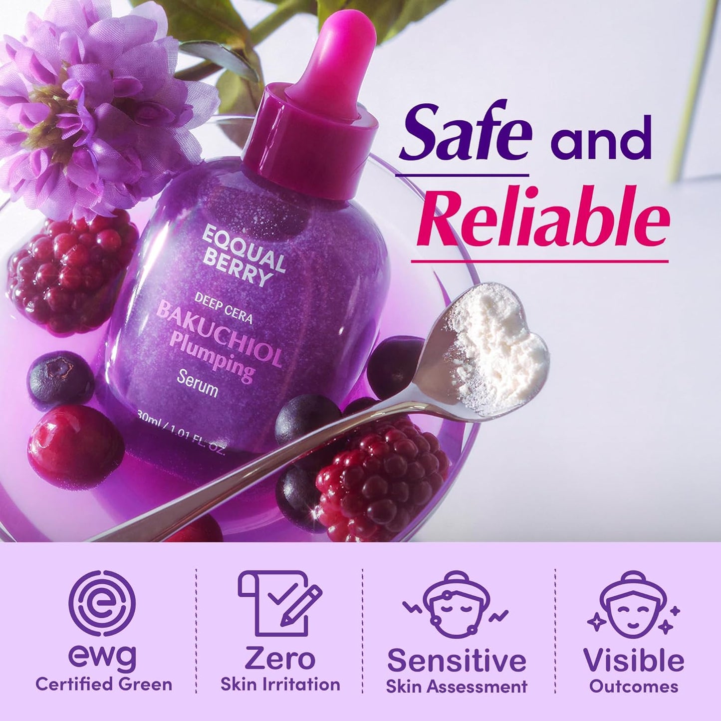 EQQUALBERRY Bakuchiol Plumping Face Serum