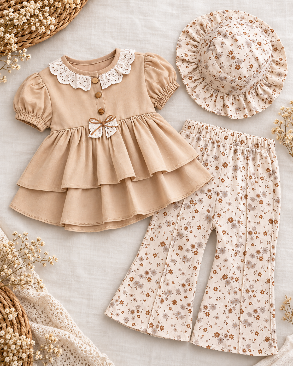 Turkish Baby Girl 3-Piece Set