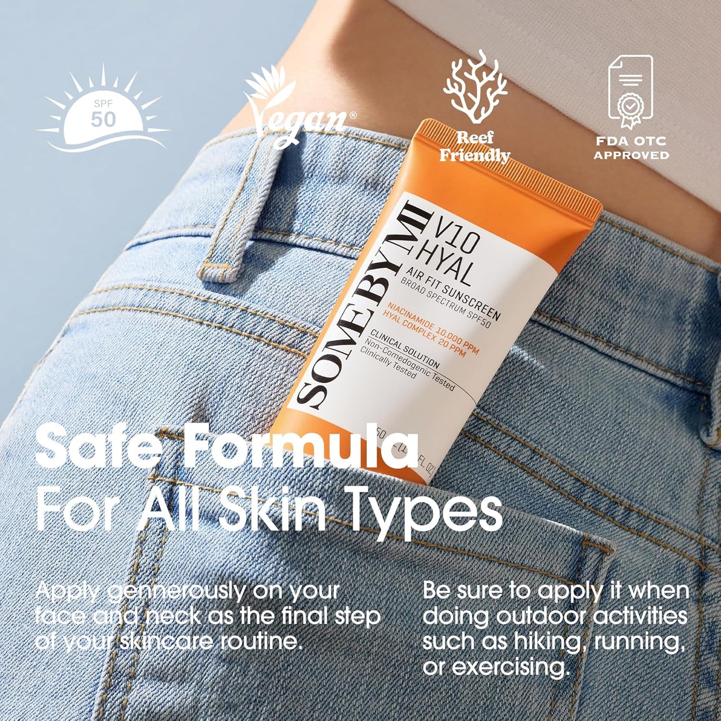 SOME BY MI V10 Hyal Air Fit Sunscreen SPF50+