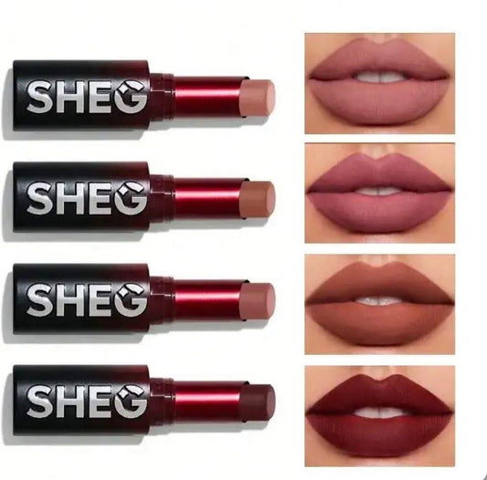 SHEGLAM Dynamatte Boom Long-Lasting Matte Lipstick – Set of 6
