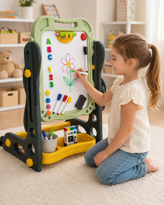 54-Piece Double-Sided Magnetic Drawing Board for Kids