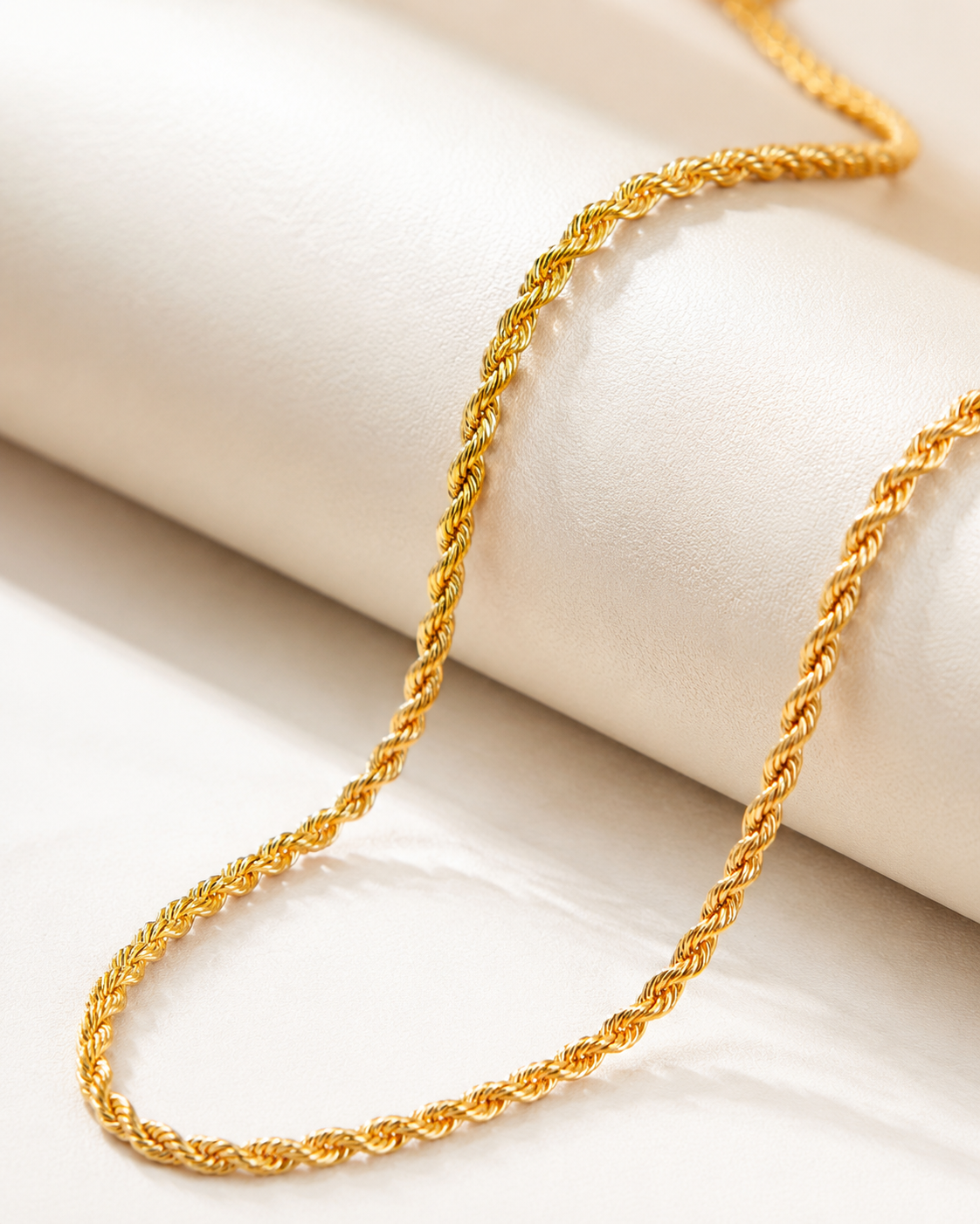 Gold Stainless-Steel Rope Chain – 60 cm