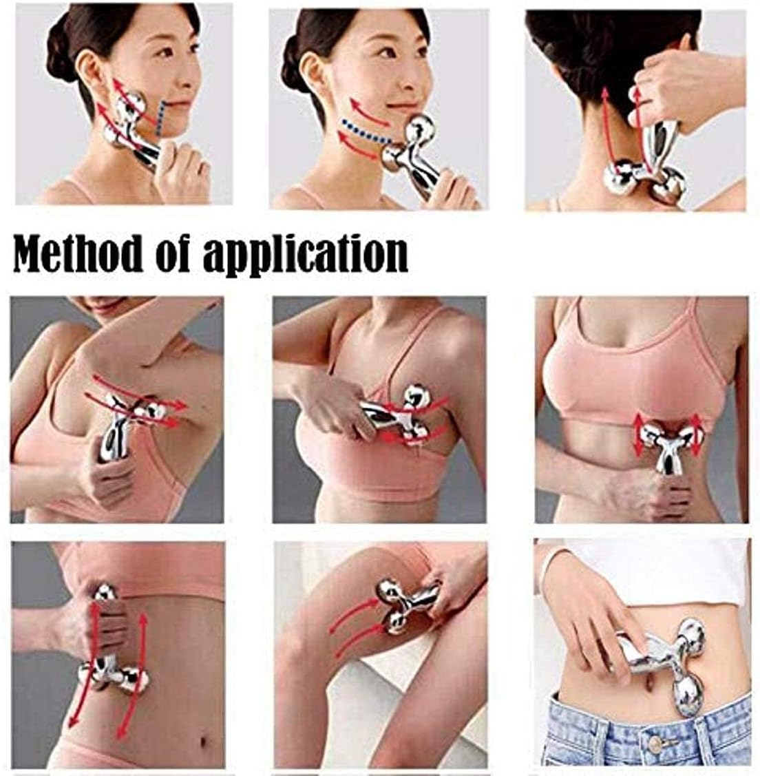 3D Face & Body Roller Massager – Lift, Sculpt & Relax