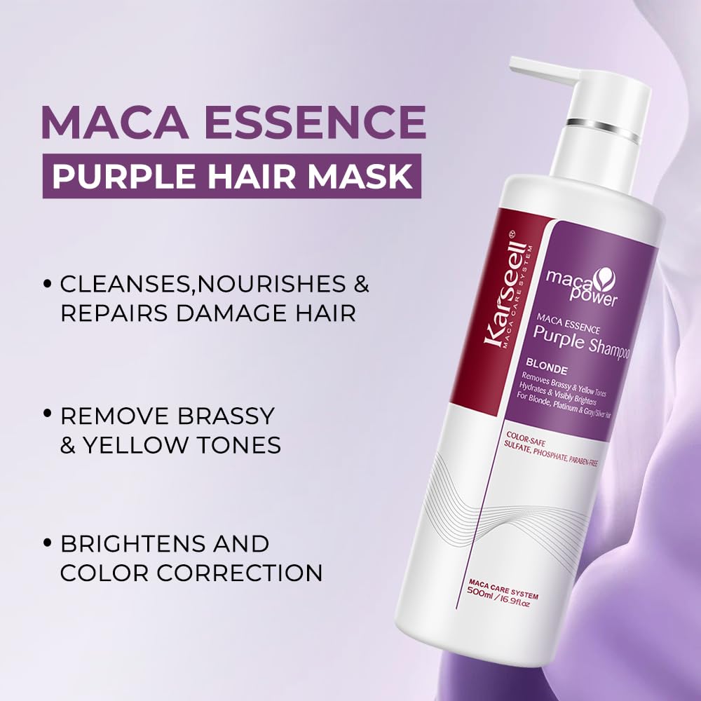 Karseell Purple Toning Shampoo – Bright Blonde Care