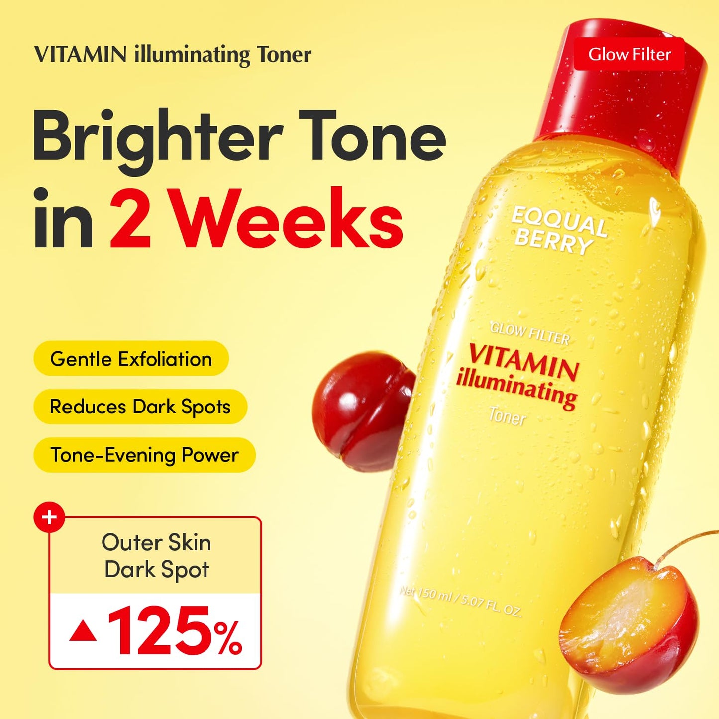 Eqqualberry Glow Filter Vitamin Illuminating Toner – Brighten, Hydrate & Refresh