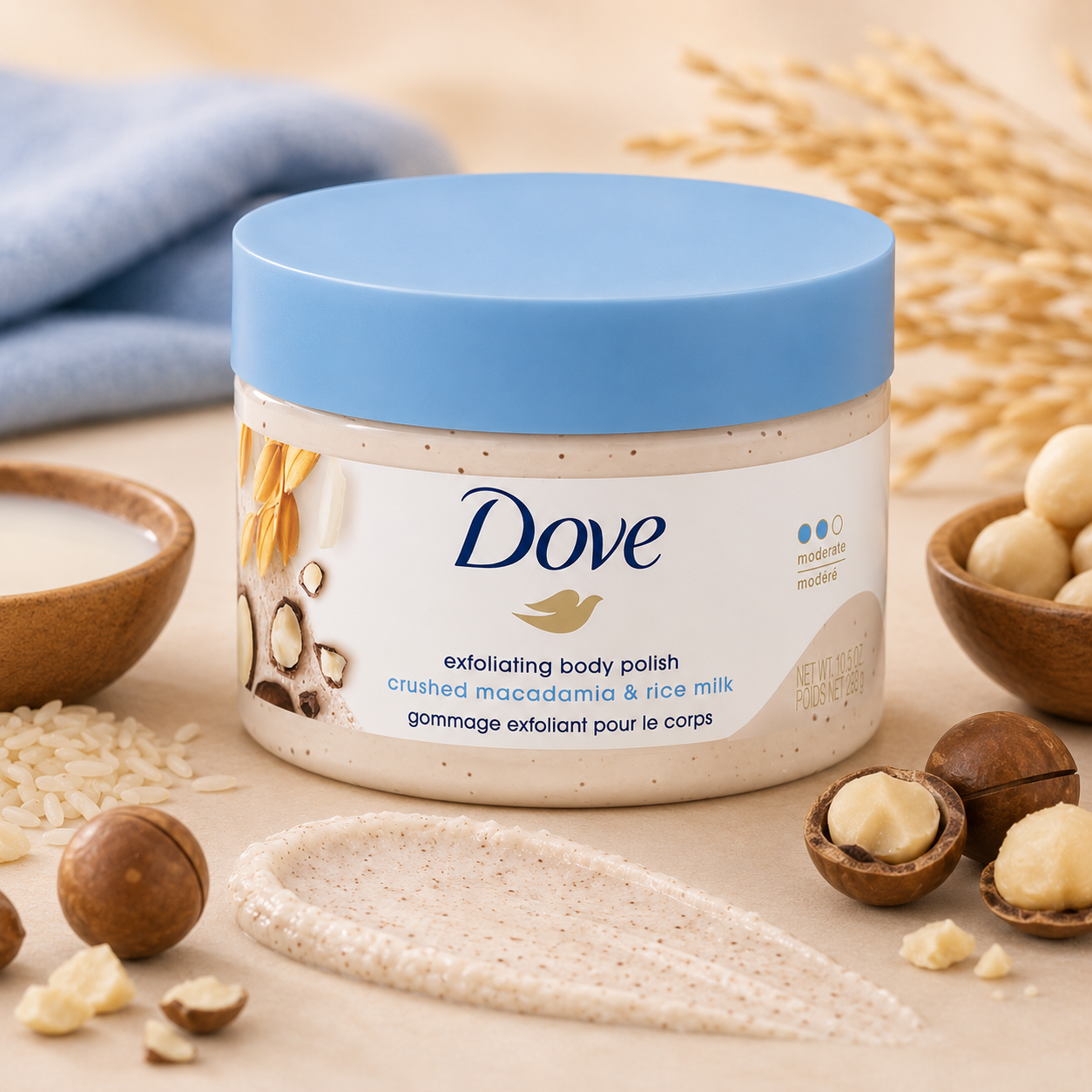 Dove Exfoliating Body Scrub – Smooth, Soft & Radiant Skin