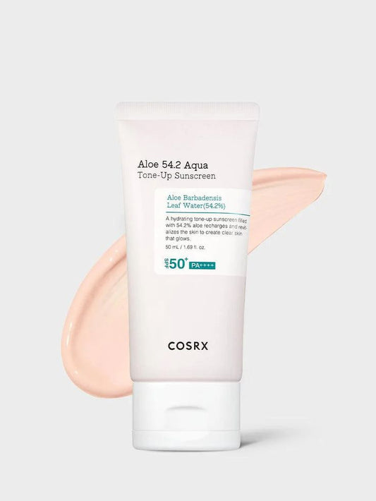 COSRX Aloe 54.2 Aqua Tone-Up Sunscreen – SPF 50+ PA++++ (50ml)