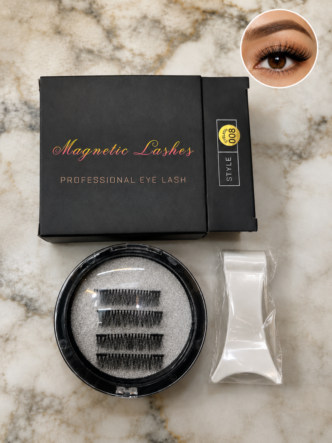Magnetic False Eyelashes with Tweezers – Easy Glam, No Glue Needed
