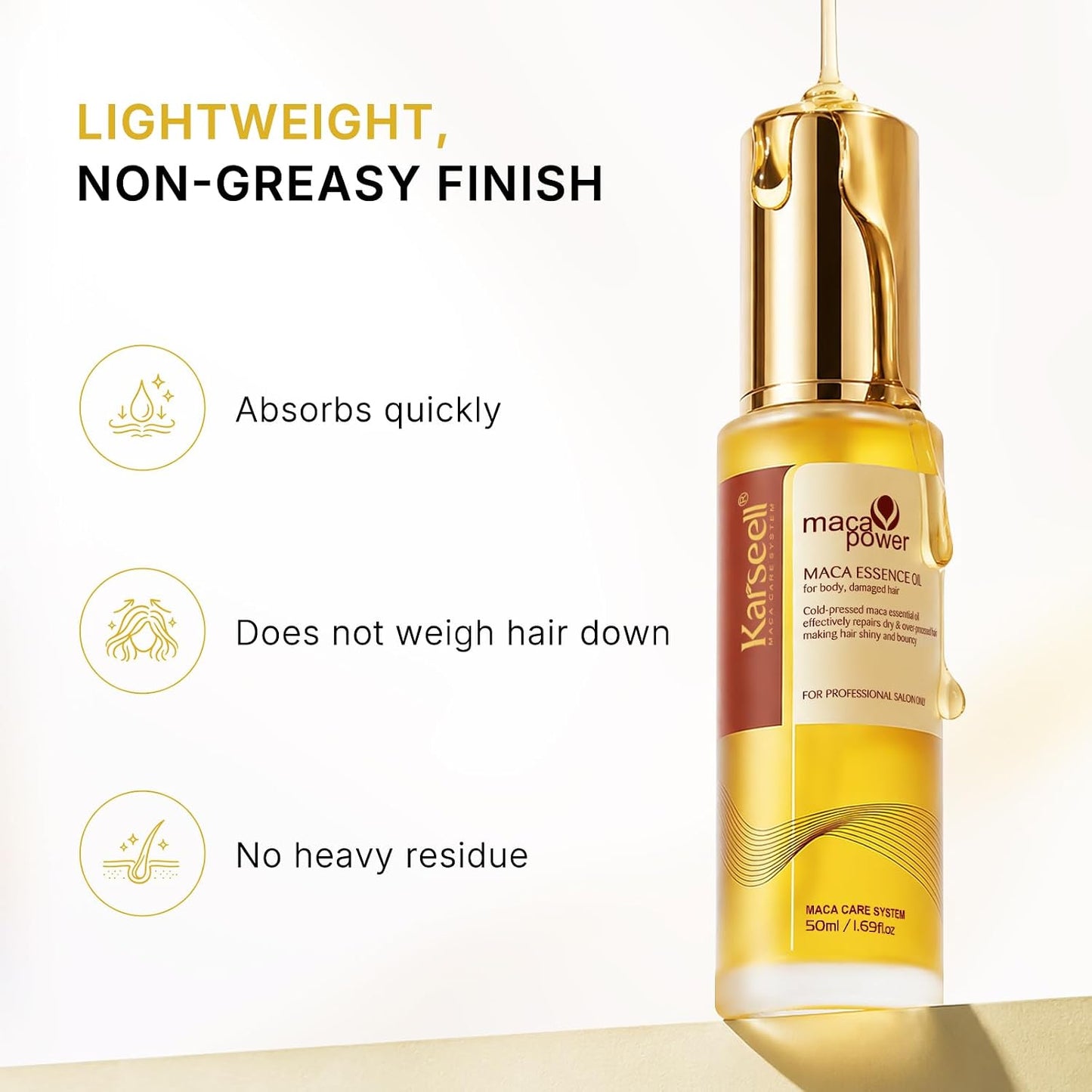 Karseell Maca Repair Hair Oil – Nourishing Shine & Smoothness