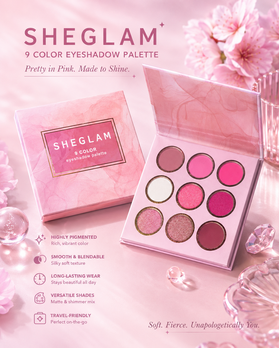 SHEGLAM 9‑Color Eyeshadow Palette
