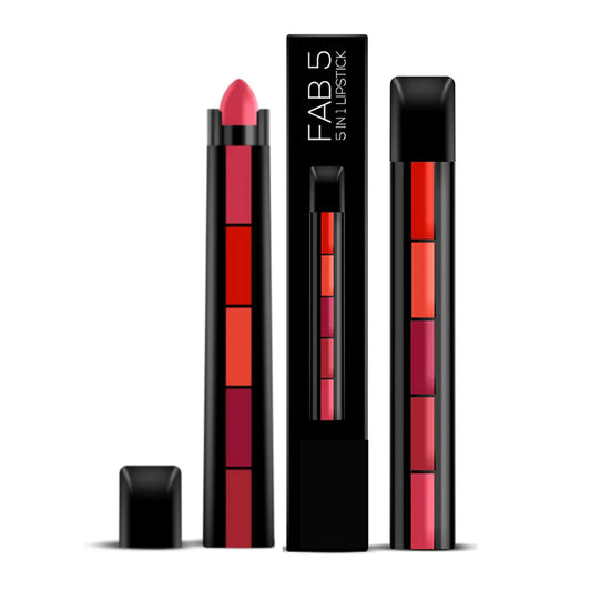 FAB 5 – 5 in 1 Lipstick Set – Five Shades, Endless Looks