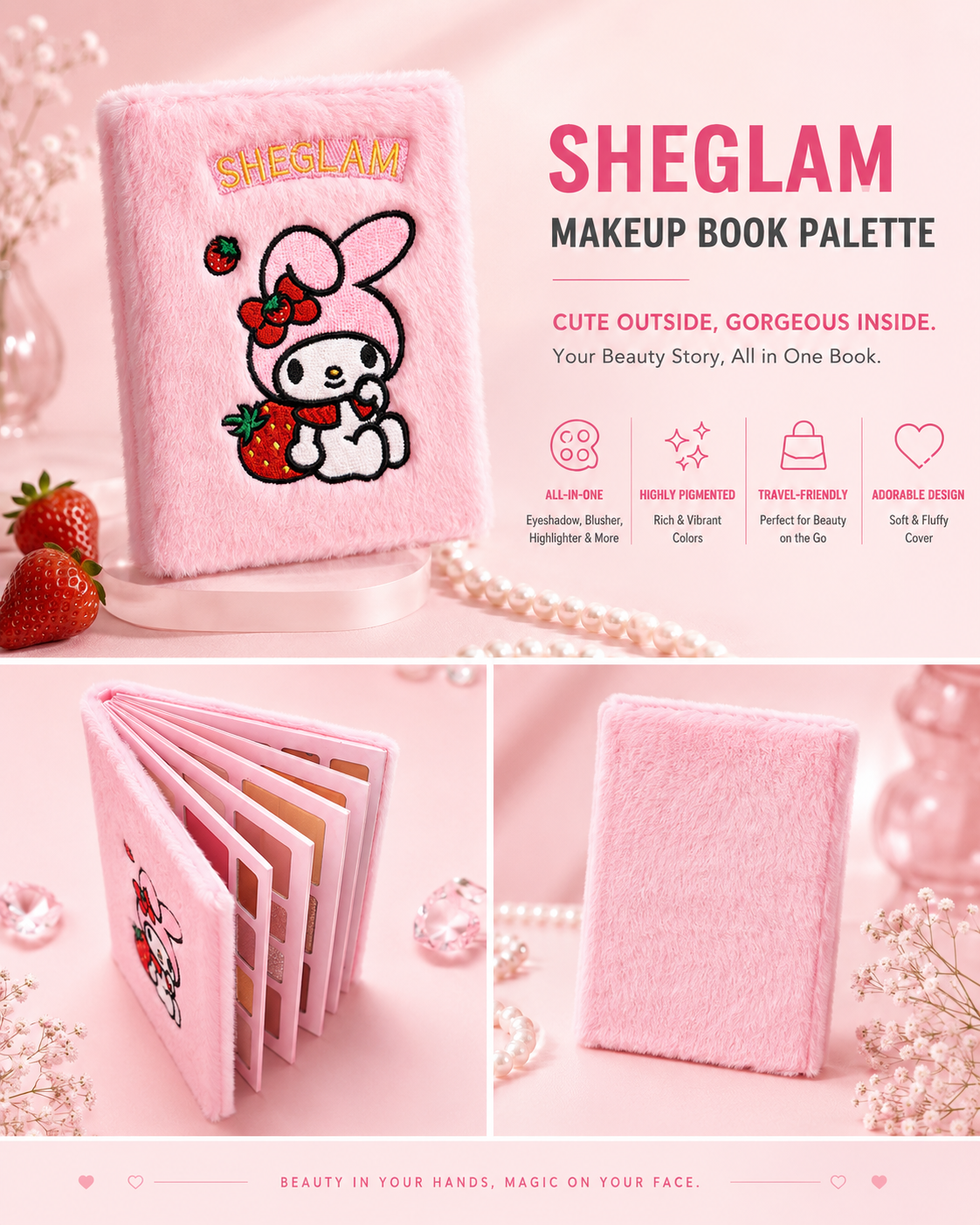 SHEGLAM Book Makeup Palette – All-in-One Master Collection