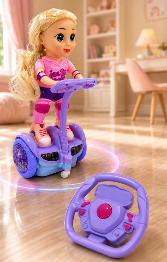 Remote-Control Dancing Scooter Doll