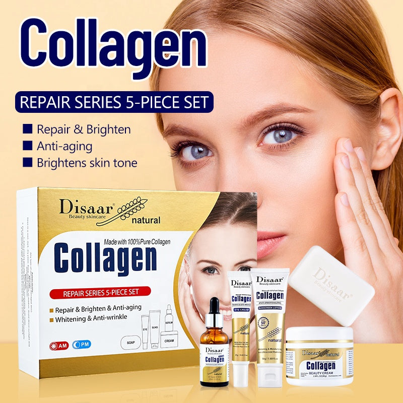 Disaar Collagen Skincare Set 💛✨ (Repair Series – 5 Pieces)