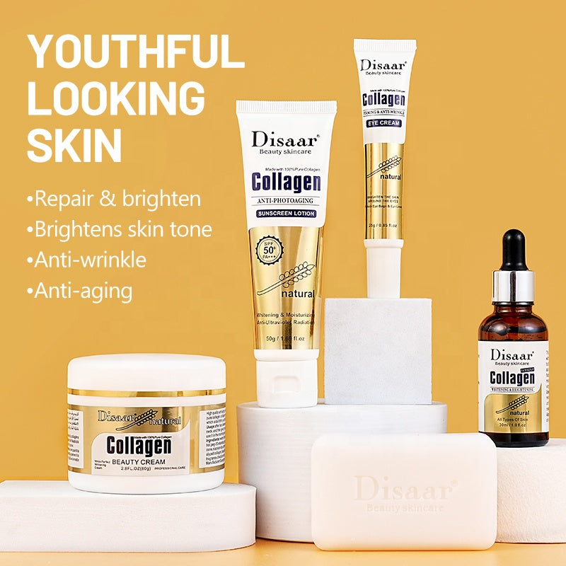 Disaar Collagen Skincare Set 💛✨ (Repair Series – 5 Pieces)