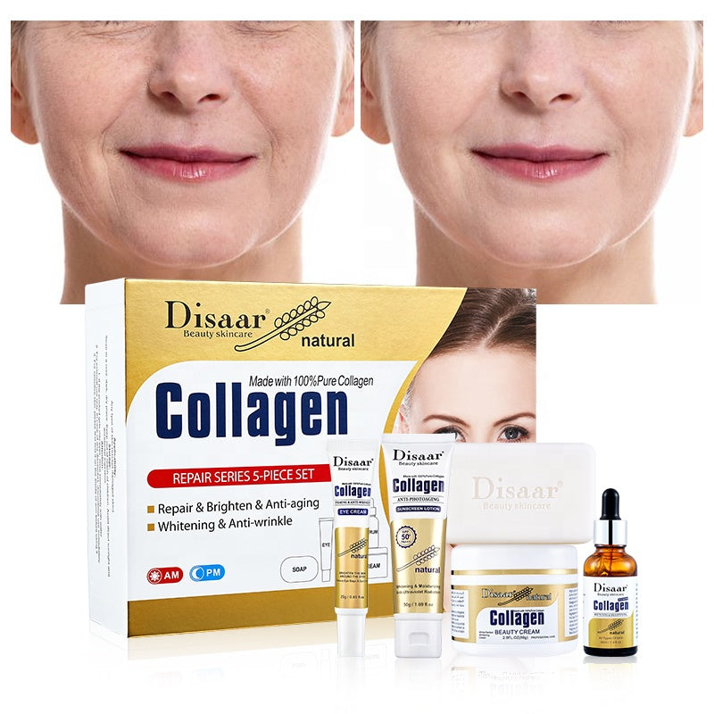 Disaar Collagen Skincare Set 💛✨ (Repair Series – 5 Pieces)