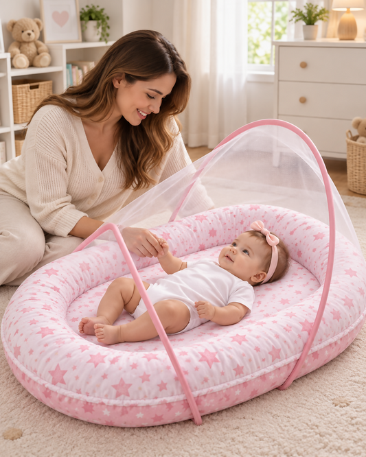 Portable Baby Nest with Mosquito Net