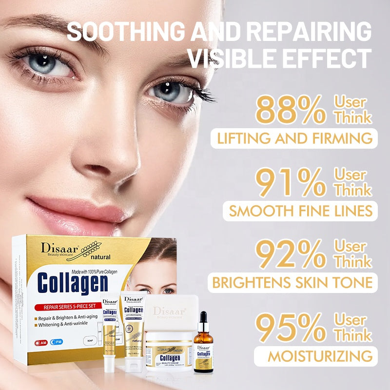 Disaar Collagen Skincare Set 💛✨ (Repair Series – 5 Pieces)