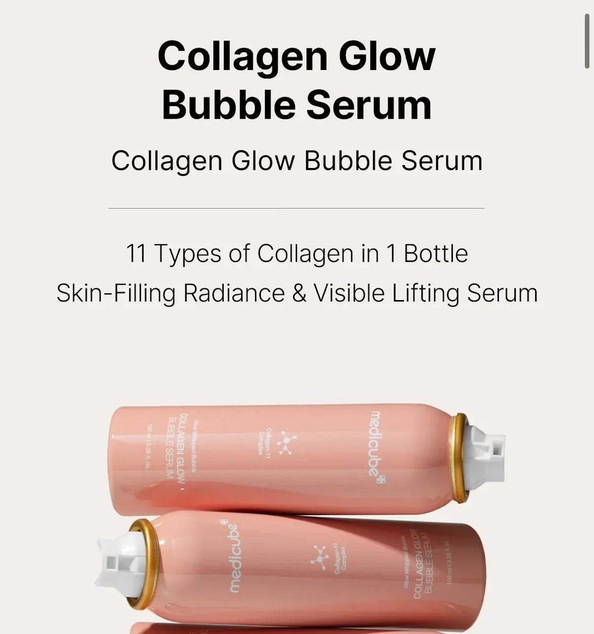 Medicube Collagen Glow Bubble Serum
