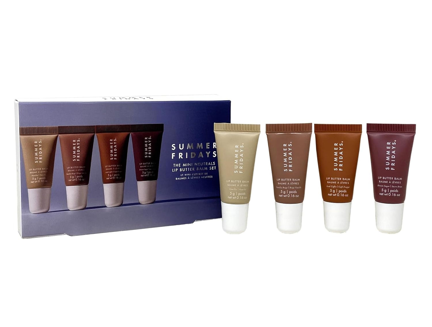Summer Fridays The Mini Neutrals Lip Butter Balm Set