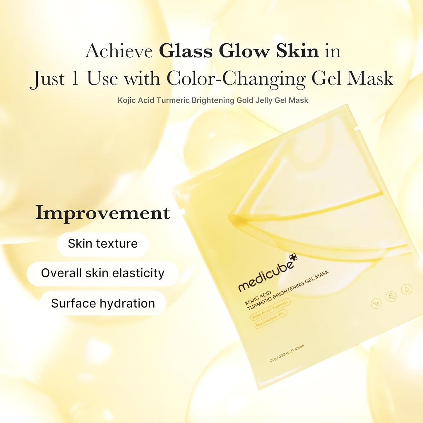 Medicube Kojic Acid Turmeric Gel Mask Sheet