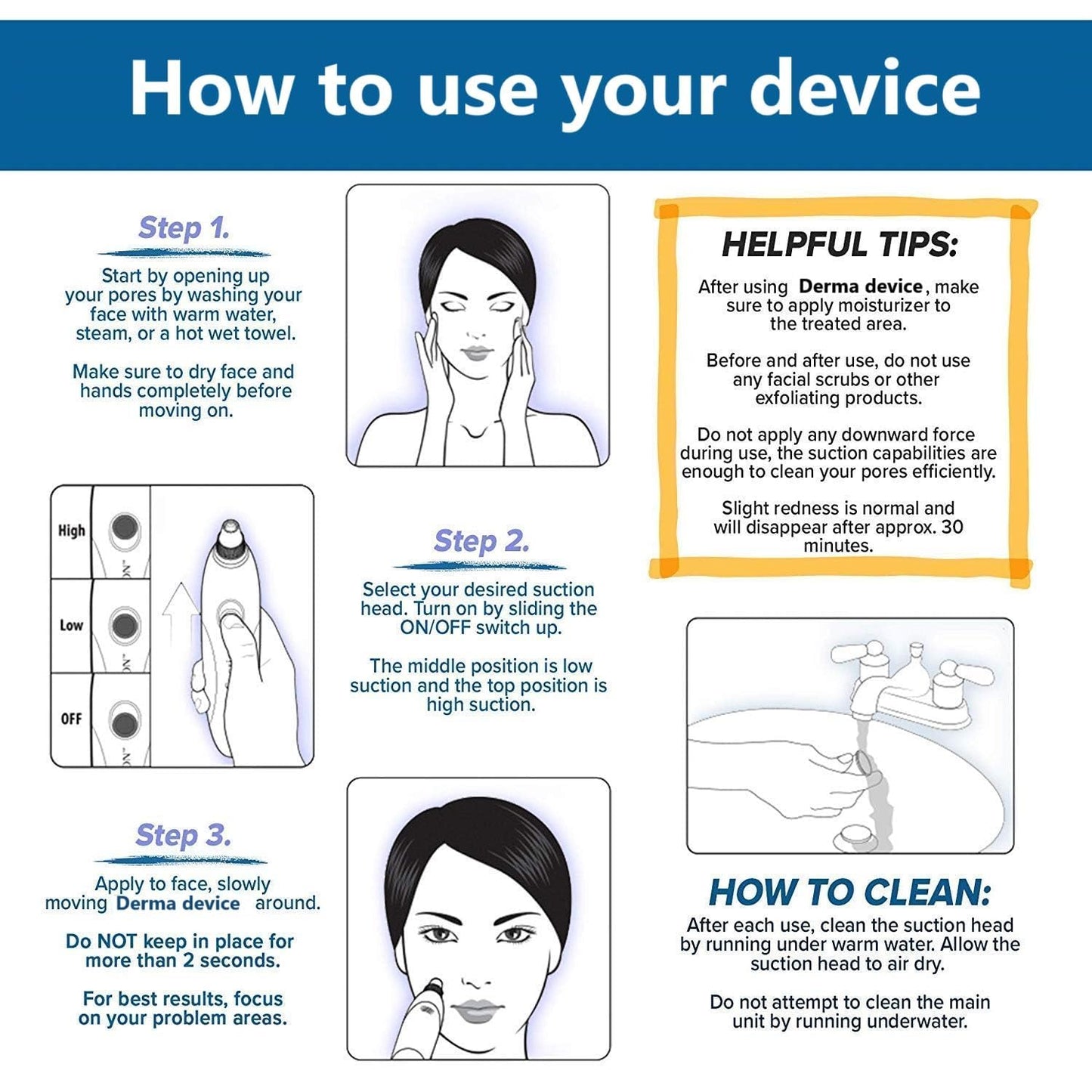 DermaSuction Pore Cleaning Device