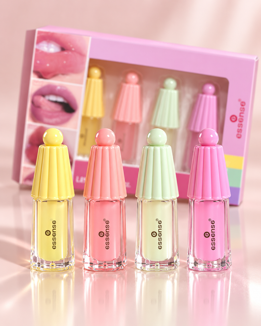 Juicy Shine Lip Oil Set – 4 Pieces