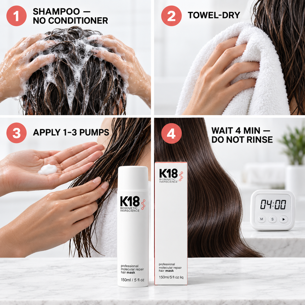 K18 Professional Molecular Repair Hair Mask – 150ml