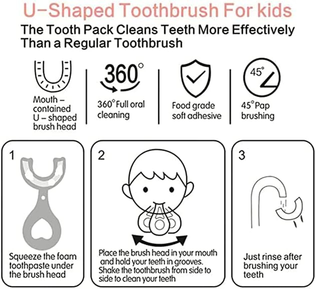 U-Shaped Silicone Baby Toothbrush