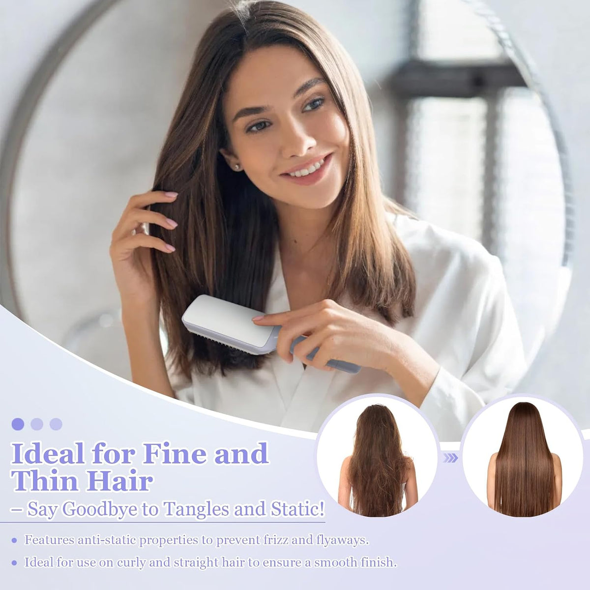 Self-Cleaning Detangling Hair Brush