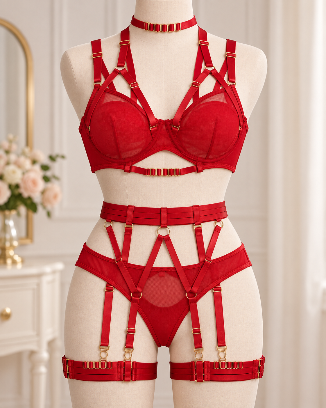 Elegant 5-Piece Lingerie Set