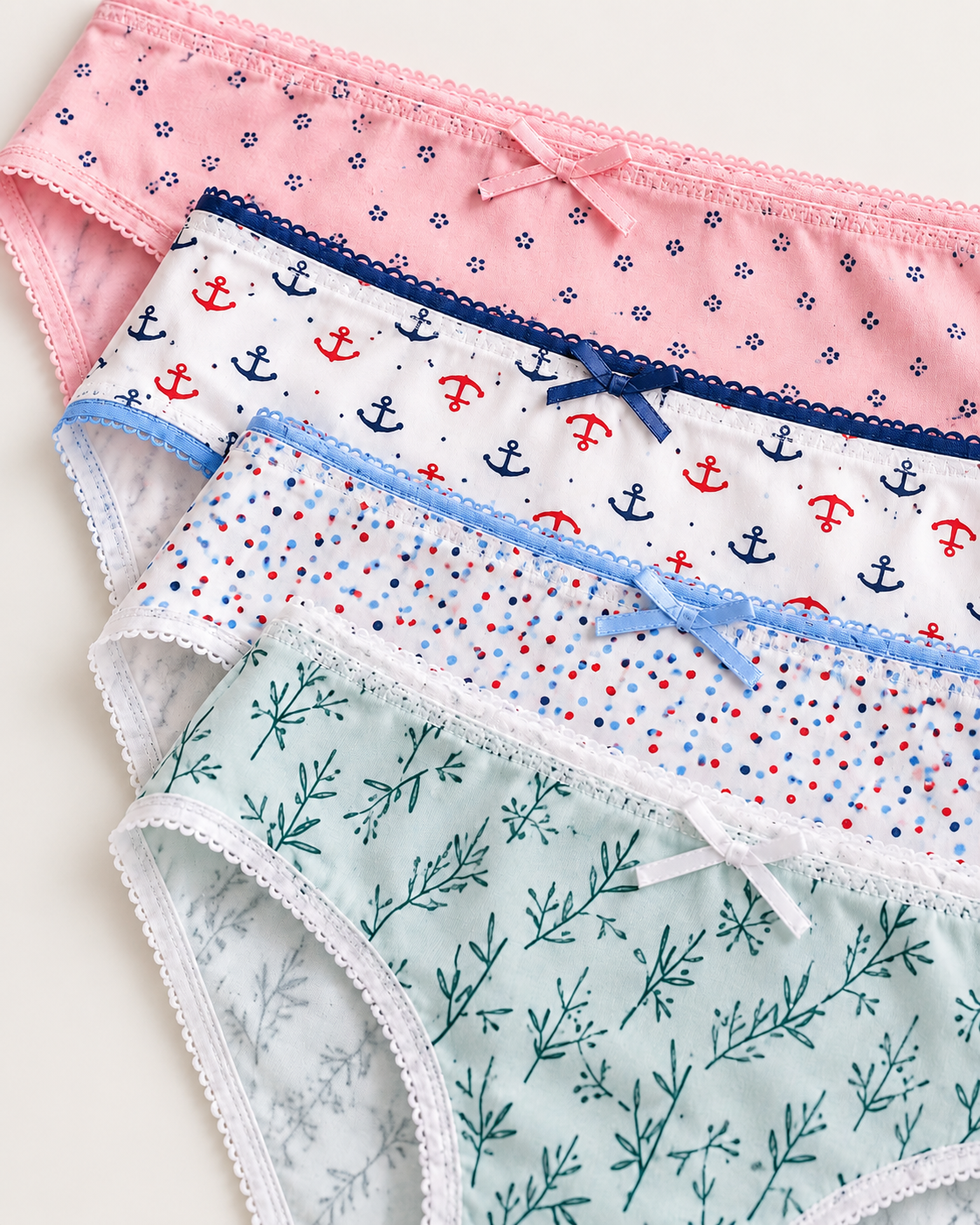 100% Cotton Briefs - Set of 6 pieces