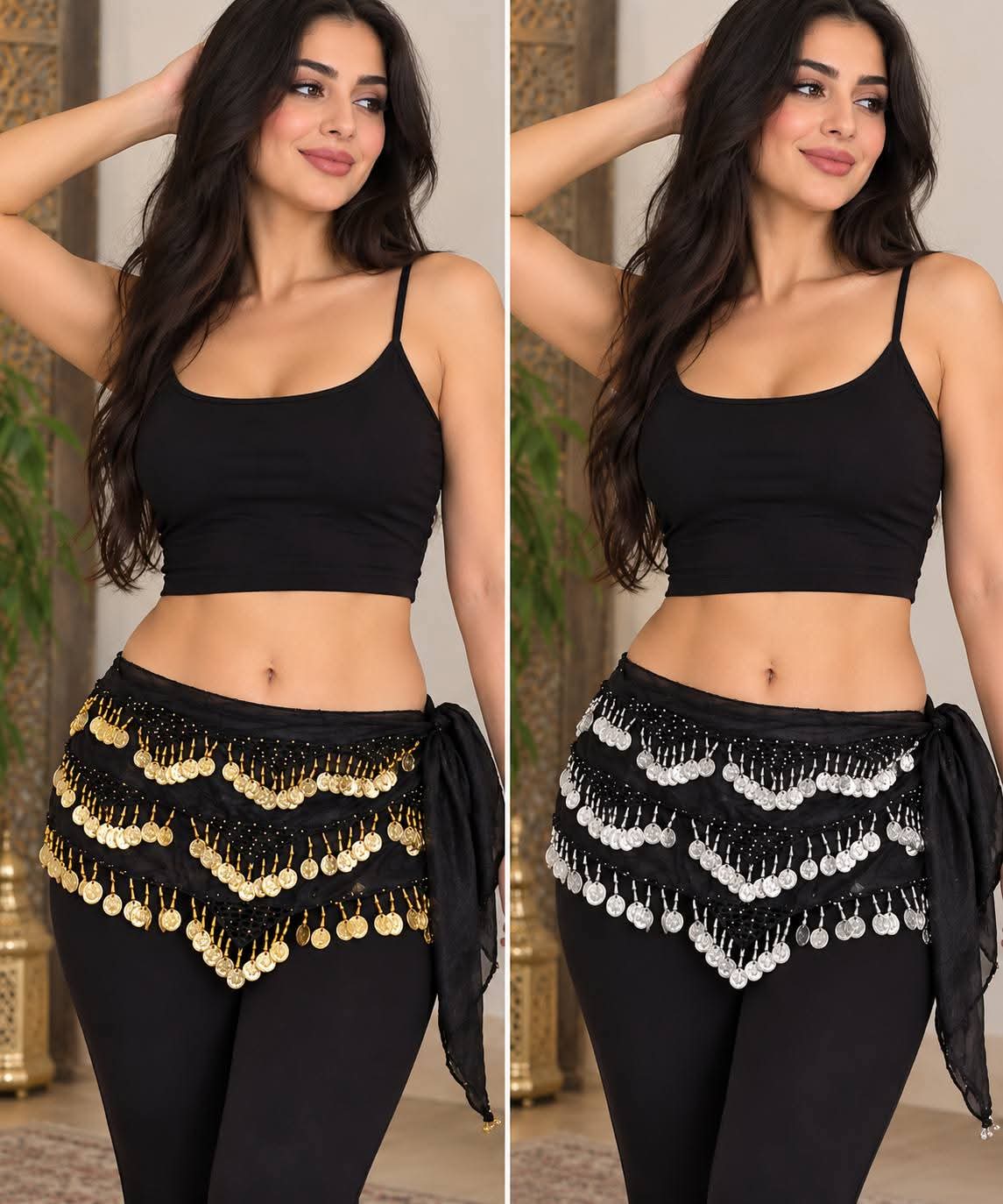 Coin Belly Dance Hip Scarf