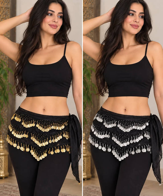 Coin Belly Dance Hip Scarf