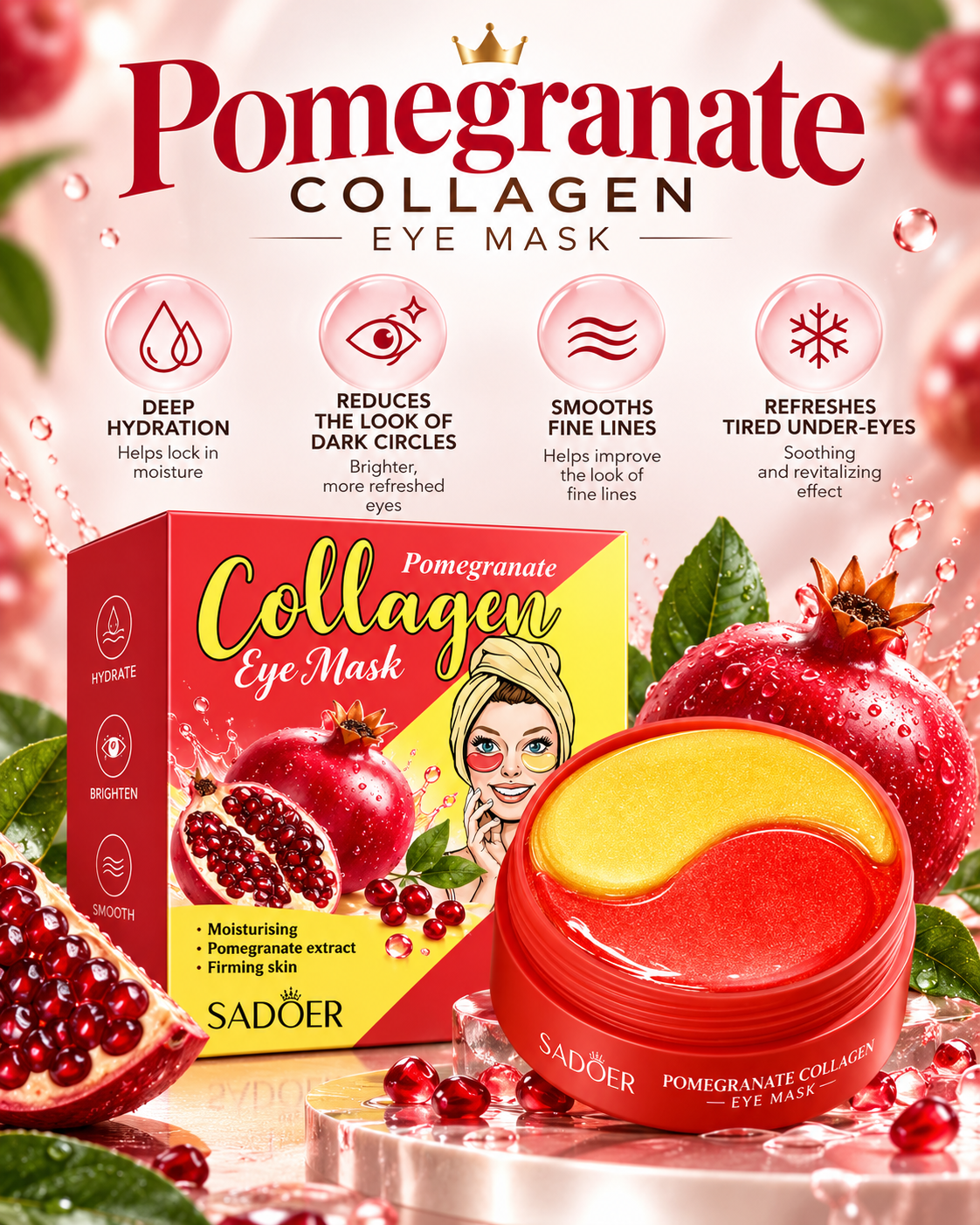 SADOER Hydrogel Eye Mask Patches