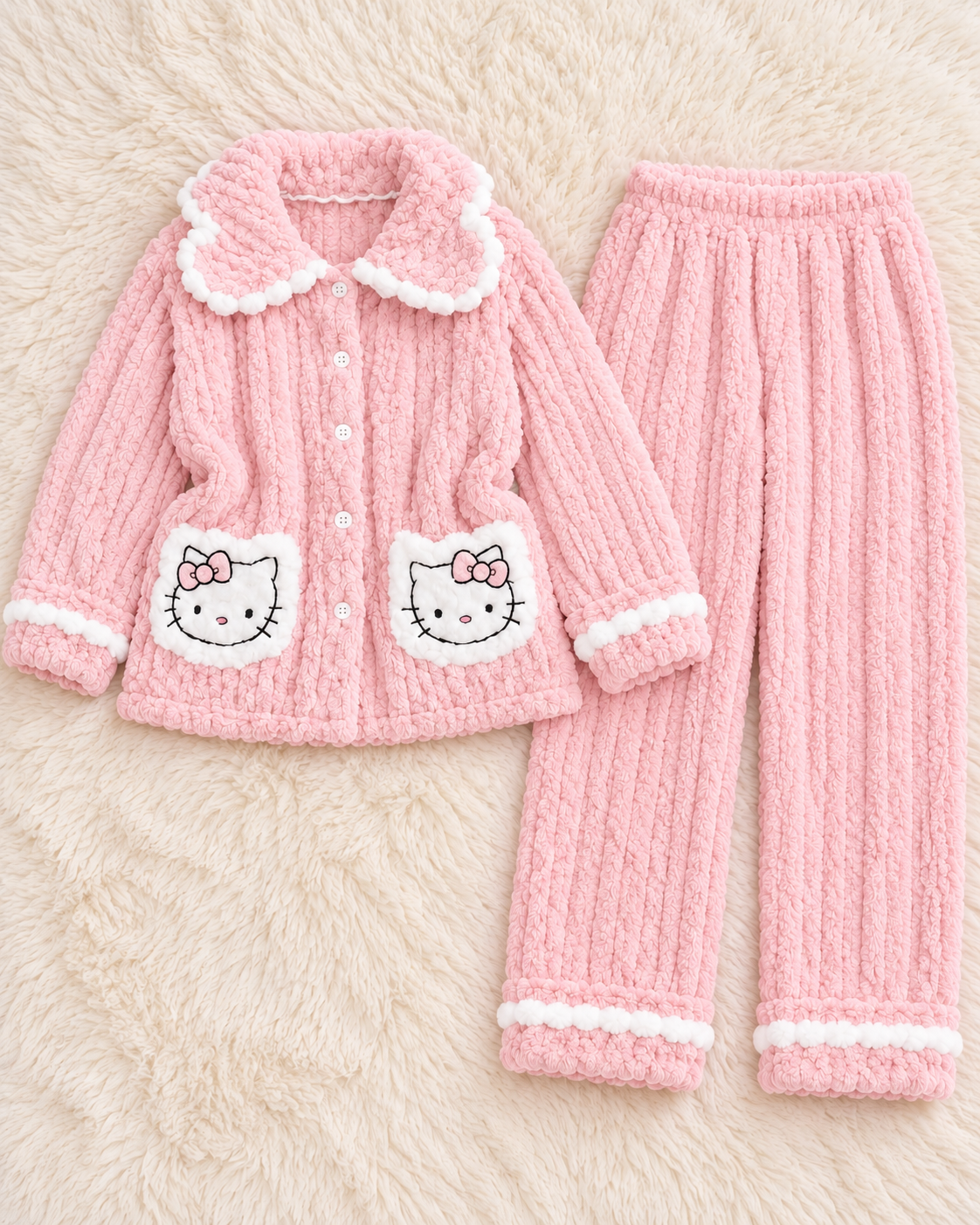 Hello Kitty Thick Fleece Pajama Set
