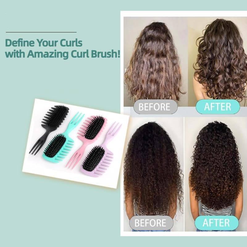 3-in-1 Curl Defining &amp; Detangling Hair Brush